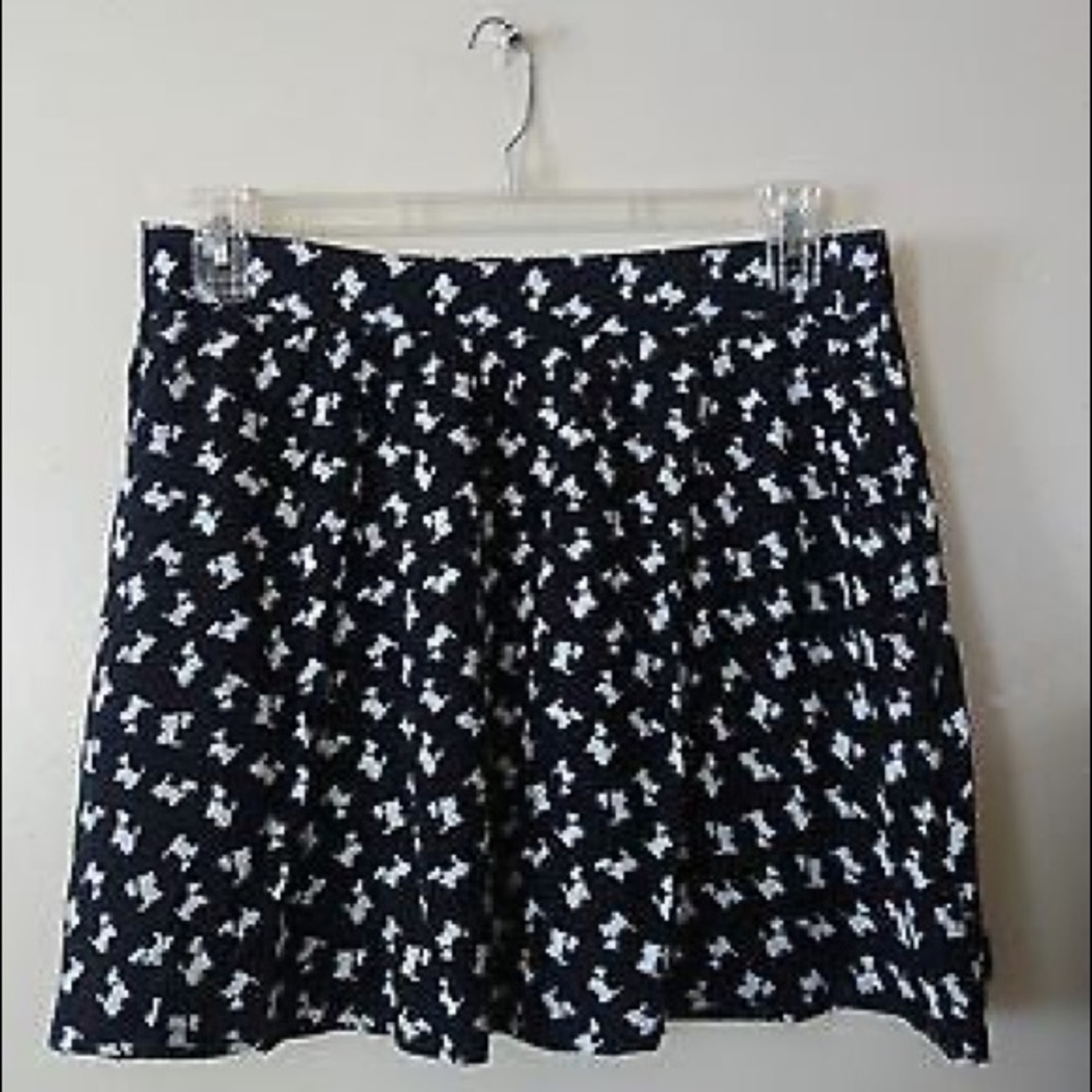 Kika Paprika Flowy Dog print skirt with pockets